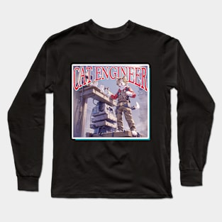 Cat Engineer Long Sleeve T-Shirt